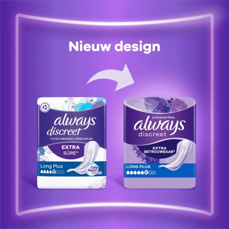Always Discreet Incontinentieverband Long Plus
