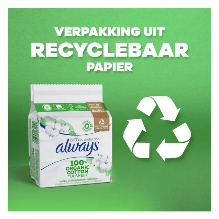 Always Maandverband Bio Cotton Normal Big Pack