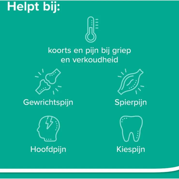 Aspirine 500 mg helpt bij pijn 20 tabletten