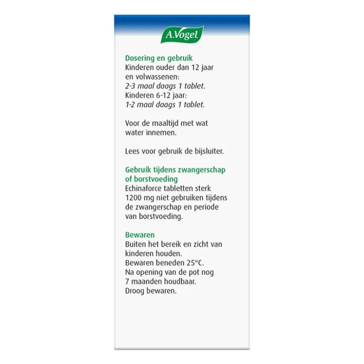 A.Vogel Echinaforce Bij Onvoldoende Weerstand En Griep Tabletten 30 stuks