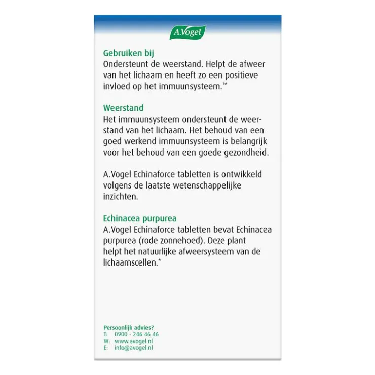 A.Vogel Echinaforce Weerstand1* Tabletten 350 stuks