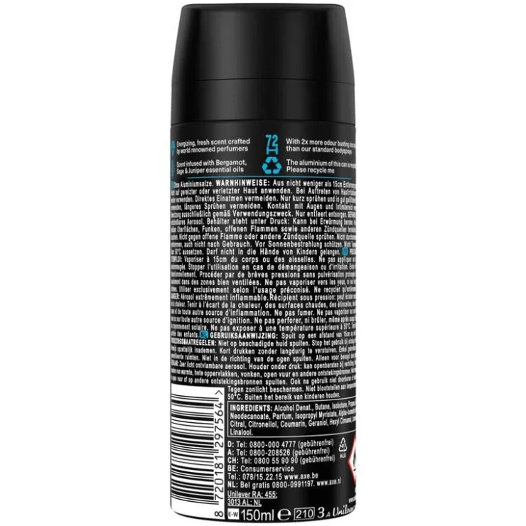 AXE Fine Fragrance Aqua Bergamot Deodorant Bodyspray 150 ML