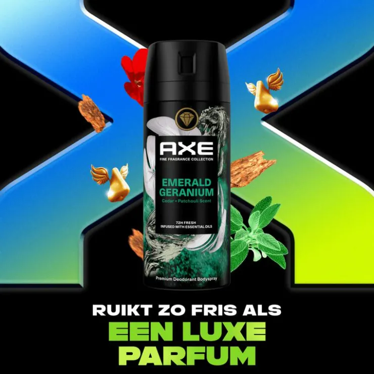 AXE Fine Fragrance Green Geranium Deodorant Bodyspray 150 ML