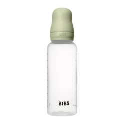 Bibs Babyfles 270 ML Sage met Latex speen en opvouwbaar trechtertje