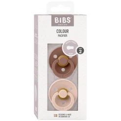 Bibs Fopspeen Two Pack Natuurlijk Rubber Woodchuck/Blush Maat 2