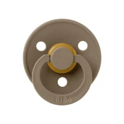 Bibs Fopspeen Two Pack Natuurlijk Rubber Ivory/Dark Oak Maat 1