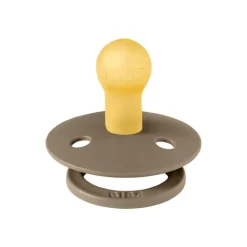 Bibs Fopspeen Two Pack Natuurlijk Rubber Ivory/Dark Oak Maat 1