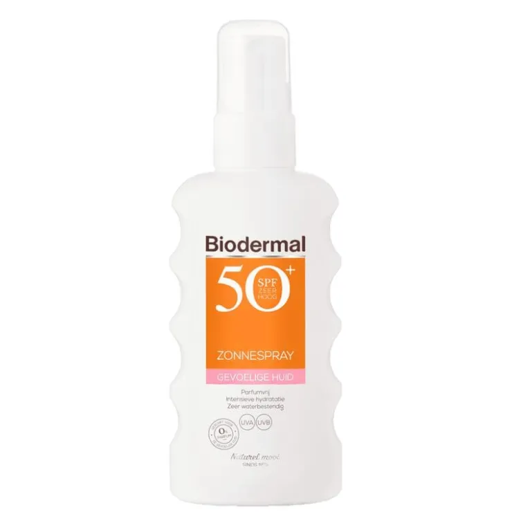 Biodermal Gevoelige Huid Zonnebrand Spray SPF50+ 175 ML