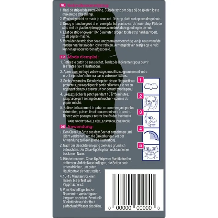 Bioré Biore Diep Reinigende Poriestrips Houtskool 6 stuks