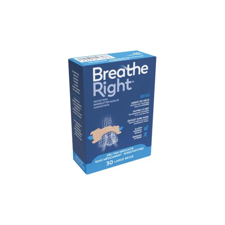 Breathe Right Neusstrips Large 30 stuks