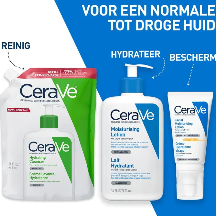 CeraVe Hydraterende Reinigingscrème Navulling 473 ML
