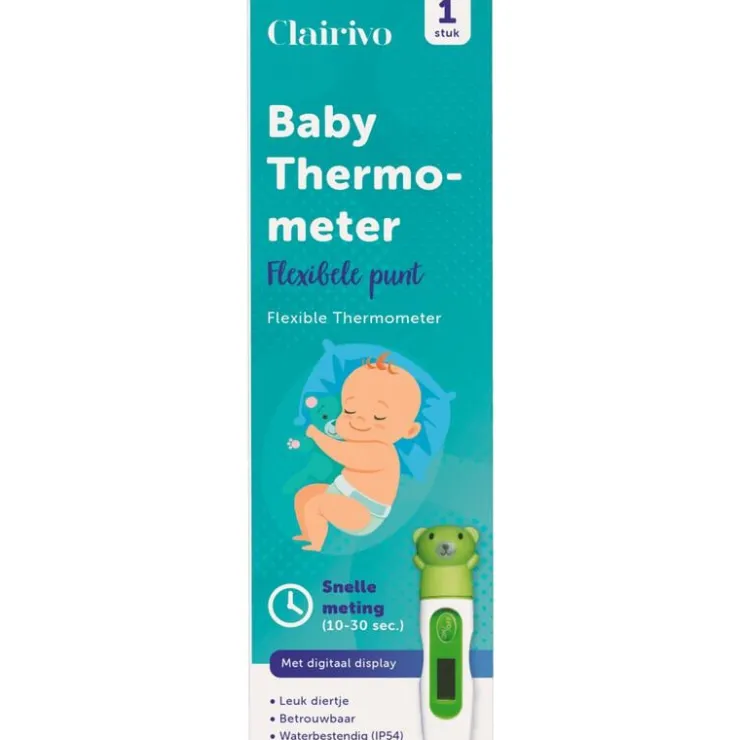 Dr. Original Clairivo Thermometer Baby Flexibele Tip 1 St