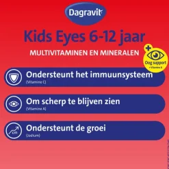 Dagravit Kids Multivitaminen Gummies Xtra + Eyecare 6-12 jaar 60 stuks
