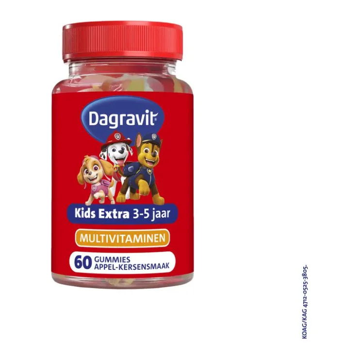 Dagravit Kids Xtra Paw Patrol 3-5 jaar 60 gummies