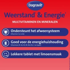 Dagravit Totaal 30 Weerstand & Energie 50 kauwtabletten