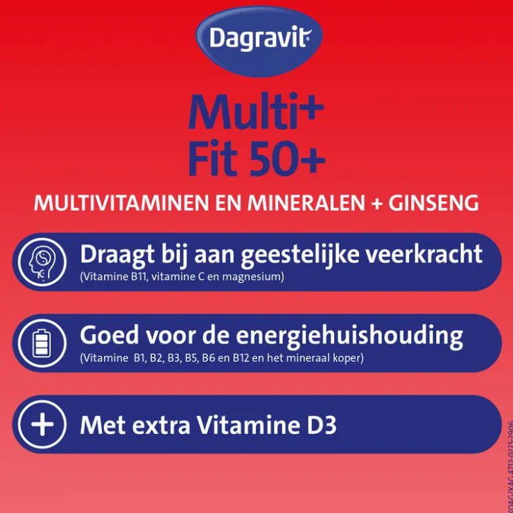 Dagravit Vitaal 50+ 100 tabletten