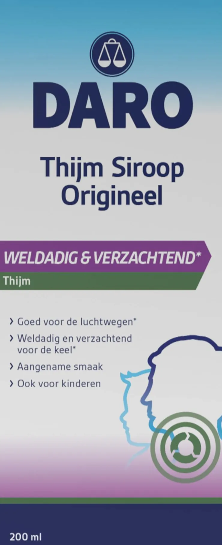 Daro Thijmsiroop Original 200 ML
