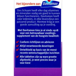 Davitamon Vitamine D 50+ Tabletjes Citroensmaak