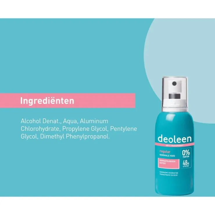 Deoleen Regular Anti-Transpirant Deodorant Pompspray 75 ML