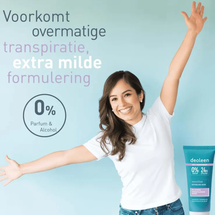 Deoleen Sensitive Anti-Transpirant Deodorant Crème 50 ML