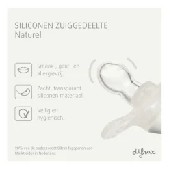 Difrax Fopspeen Natural 18+ Maanden Glow in the Dark BPA-vrij