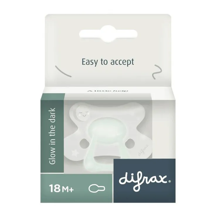 Difrax Fopspeen Natural 18+ Maanden Glow in the Dark BPA-vrij
