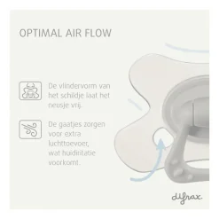 Difrax Fopspeen Natural 6+ M Glow In The Dark