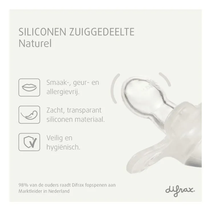 Difrax Natural Fopspeen 0-6 M Glow In The Dark