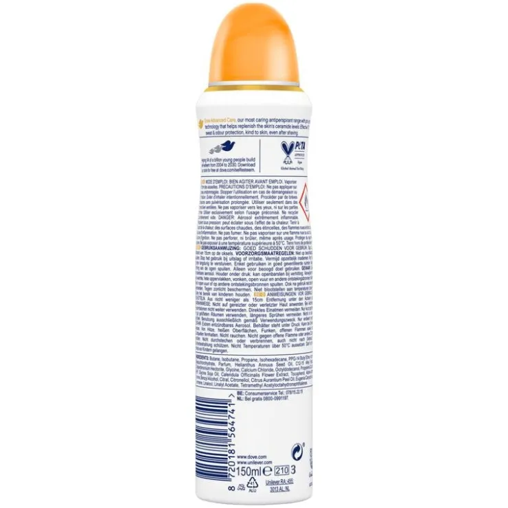 Dove Advanced Care Go Fresh Passion Fruit Anti-Transpirant Deodorant Spray 150 ML