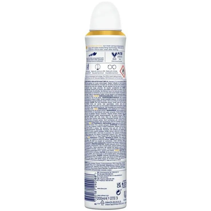 Dove Advanced Care Invisible Dry Anti-Transpirant Deodorant Spray 200 ML