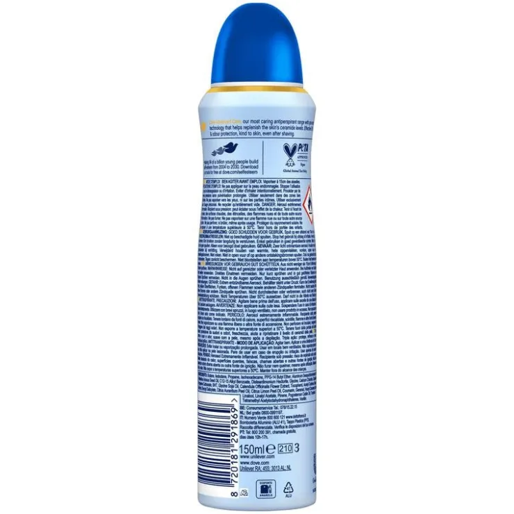 Dove Advanced Care Talco Anti-Transpirant Deodorant Spray 150 ML