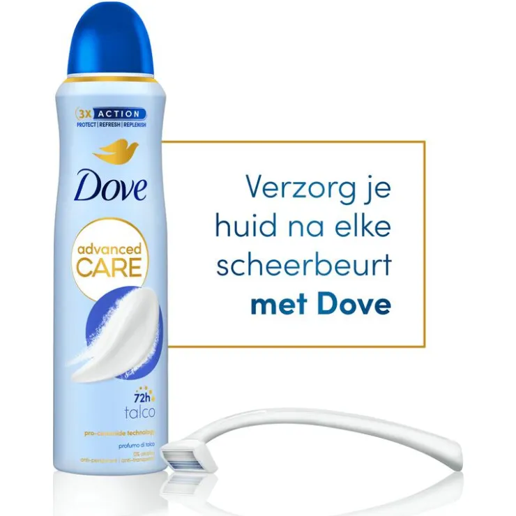 Dove Advanced Care Talco Anti-Transpirant Deodorant Spray 150 ML