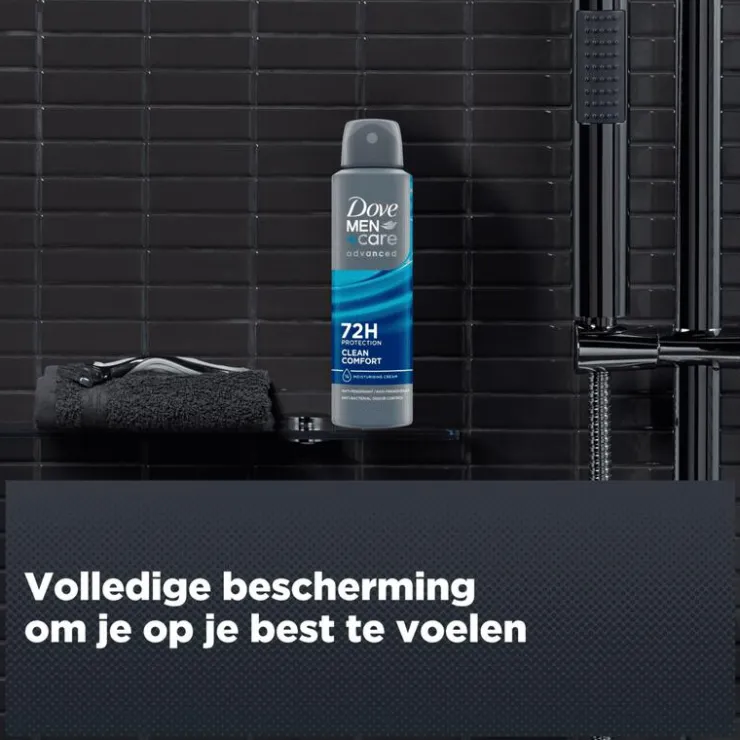 Heren Dove Men+Care Advanced Clean Comfort Anti-Transpirant Deodorant Spray 150 ML