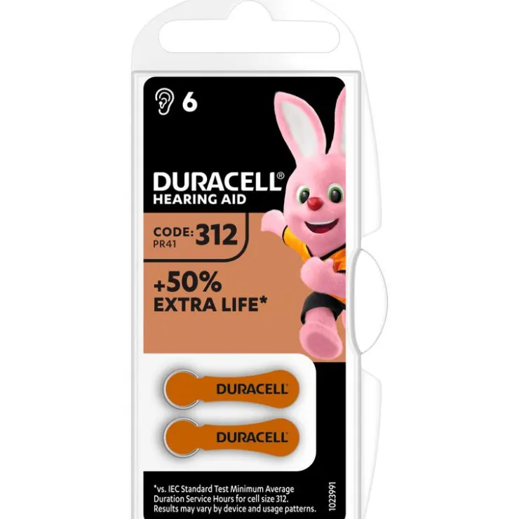 Duracell Hearing Aid Duralock Batterij 312