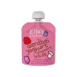 Ella's Kitchen Aardbeien Yoghurt Biologisch Knijpfruit 6+ Maanden 90 GR
