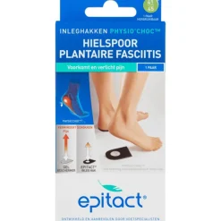 Epitact Hielspoor Inleghakken met Physio'Choc Maat41-45