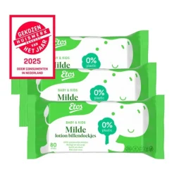 Etos Baby & Kids Milde Lotion Billendoekjes 3x80 Stuks