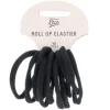 Etos Elastieken Roll Up Small Zwart 10St