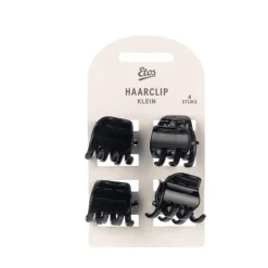 Etos Haarklem Small Zwart 4St