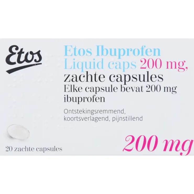 Etos Ibuprofen 200 mg Liquid Caps