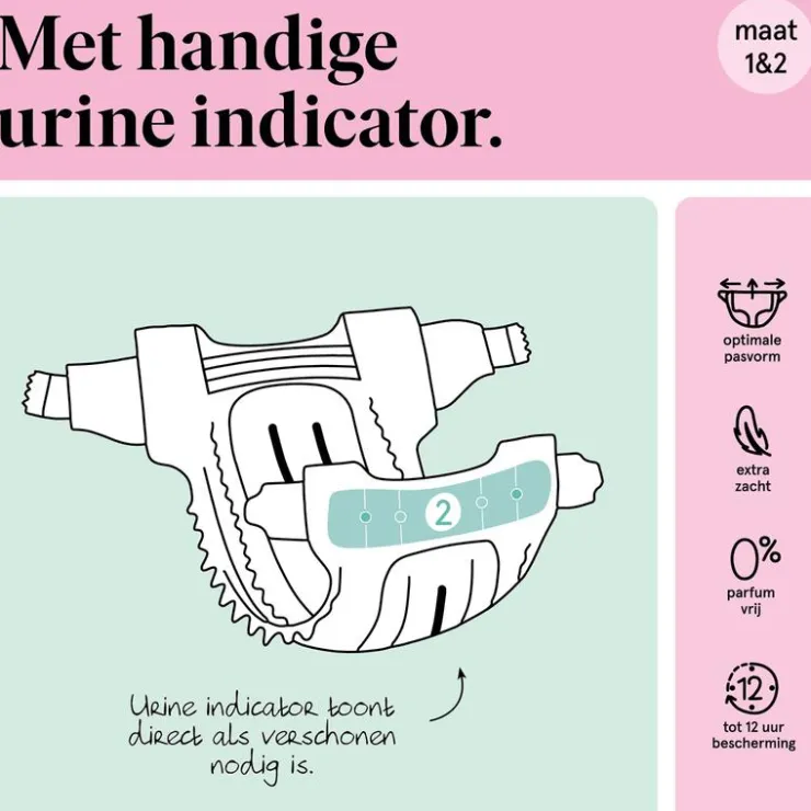 Etos Luiers Newborn Maat 1 2-5 kg Trial Pack 20 stuks