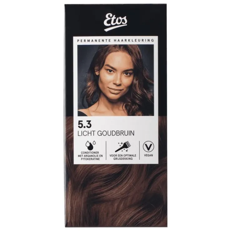 Etos Permanente Haarkleuring 5.3 licht goudbruin