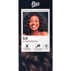 Etos Permanente Haarkleuring 3.0 donkerbruin