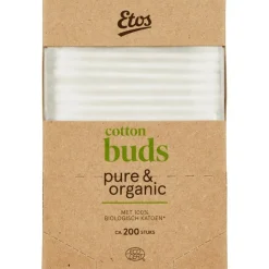 Etos Pure & Organic Wattenstaafjes 200 stuks