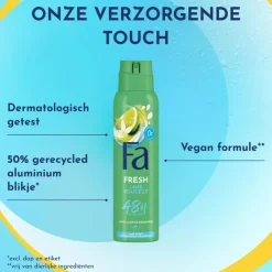 FA Lime Squeeze Deodorant Spray 150 ML