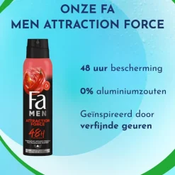 FA Men Attraction Force Deodorant Spray 150 ML