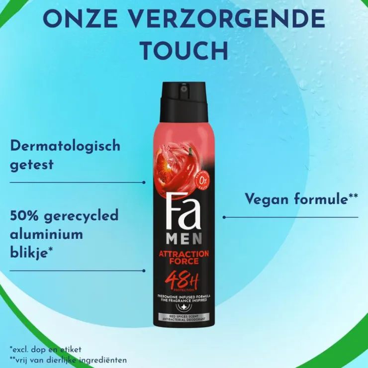 FA Men Attraction Force Deodorant Spray 150 ML