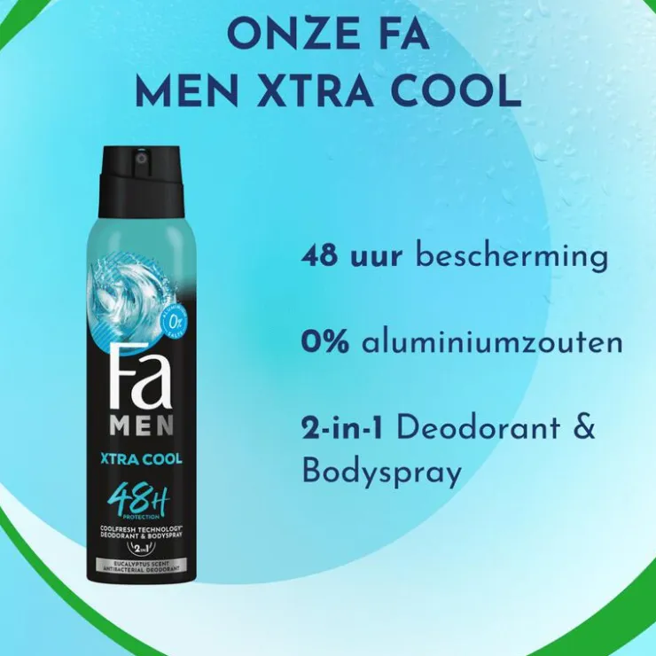FA Men Extreme Cool Deodorant Spray 150 ML
