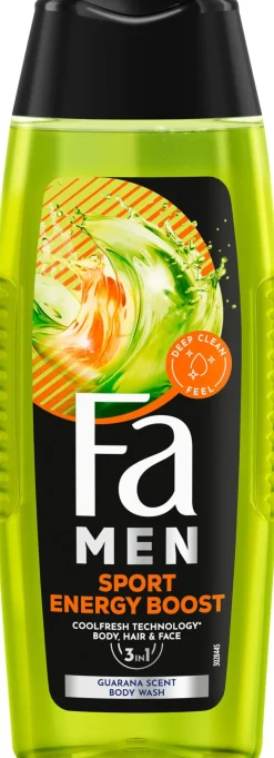 FA Men Xtreme Sport Energy Boost 3-in-1 Douchegel 250 ML