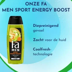 FA Men Xtreme Sport Energy Boost 3-in-1 Douchegel 250 ML